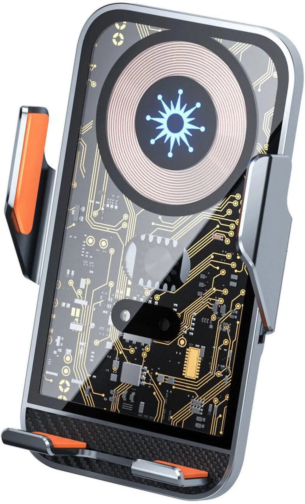 Telefoonhouder auto – Draadloze oplader 15W – Ventilatierooster – 360° draaibaar – Geschikt voor iPhone 16/15/14/13/12 – Zwart-Ilumina Benelux