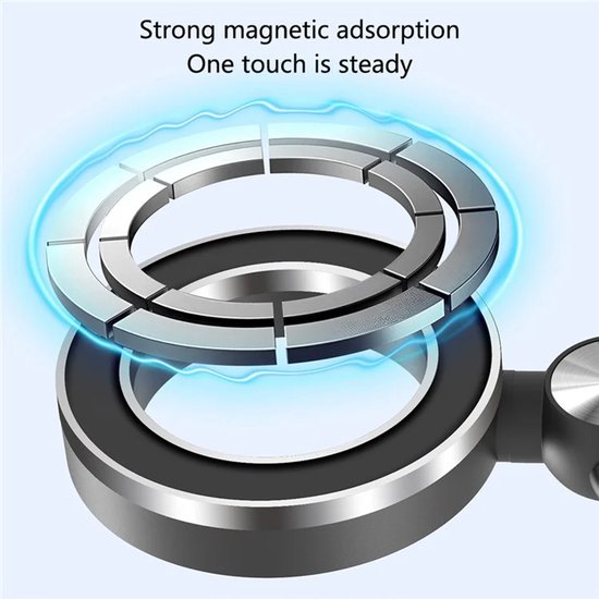 Telefoonhouder auto – MagSafe autohouder magnetisch – Geschikt voor iPhone 12/13/14/15/16 – Sterke magneet – Zwart-Ilumina Benelux