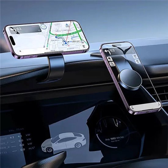 Telefoonhouder auto – MagSafe autohouder magnetisch – Geschikt voor iPhone 12/13/14/15/16 – Sterke magneet – Zwart-Ilumina Benelux