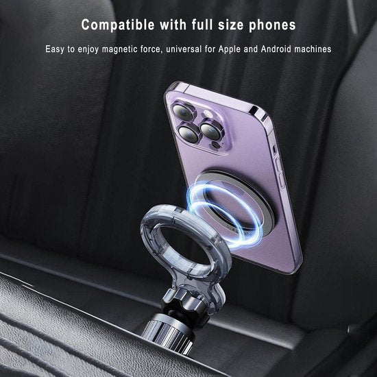 Telefoonhouder auto – Magnetisch ventilatierooster – MagSafe compatibel – Verstelbare kijkhoek – Universeel iPhone/Samsung – Zwart-Telefoonhouders-Ilumina Benelux