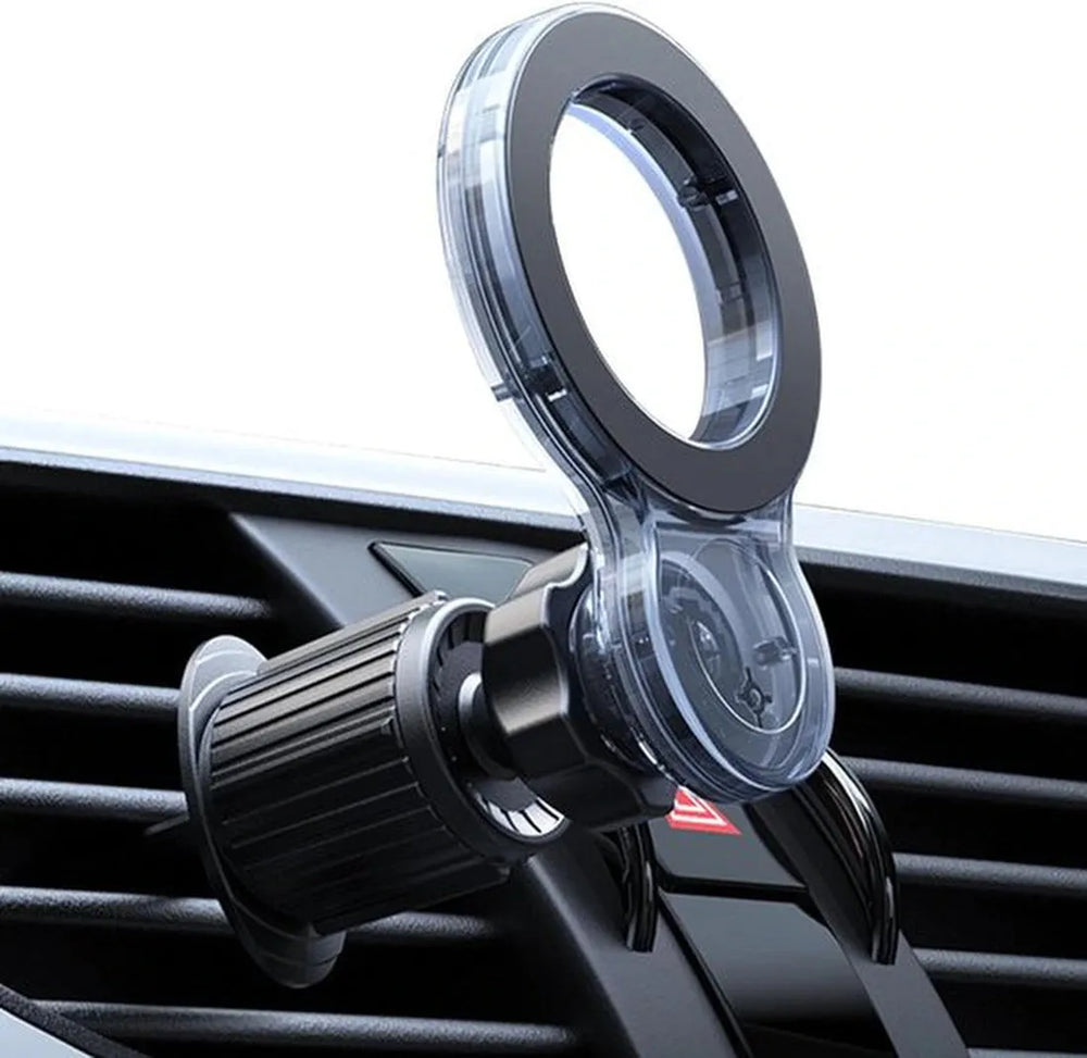 Telefoonhouder auto – Magnetisch ventilatierooster – MagSafe compatibel – Verstelbare kijkhoek – Universeel iPhone/Samsung – Zwart-Telefoonhouders-Ilumina Benelux