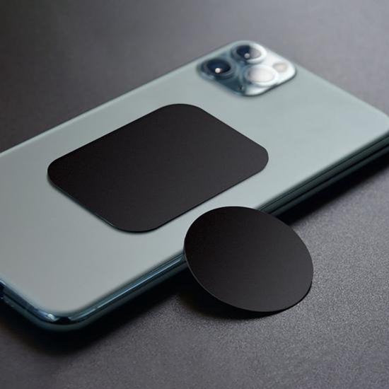 Telefoonhouder auto – Metalen magneetplaten 2 stuks – Zelfklevend – Voor magnetische houder – Zwart-Telefoonhouders-Ilumina Benelux