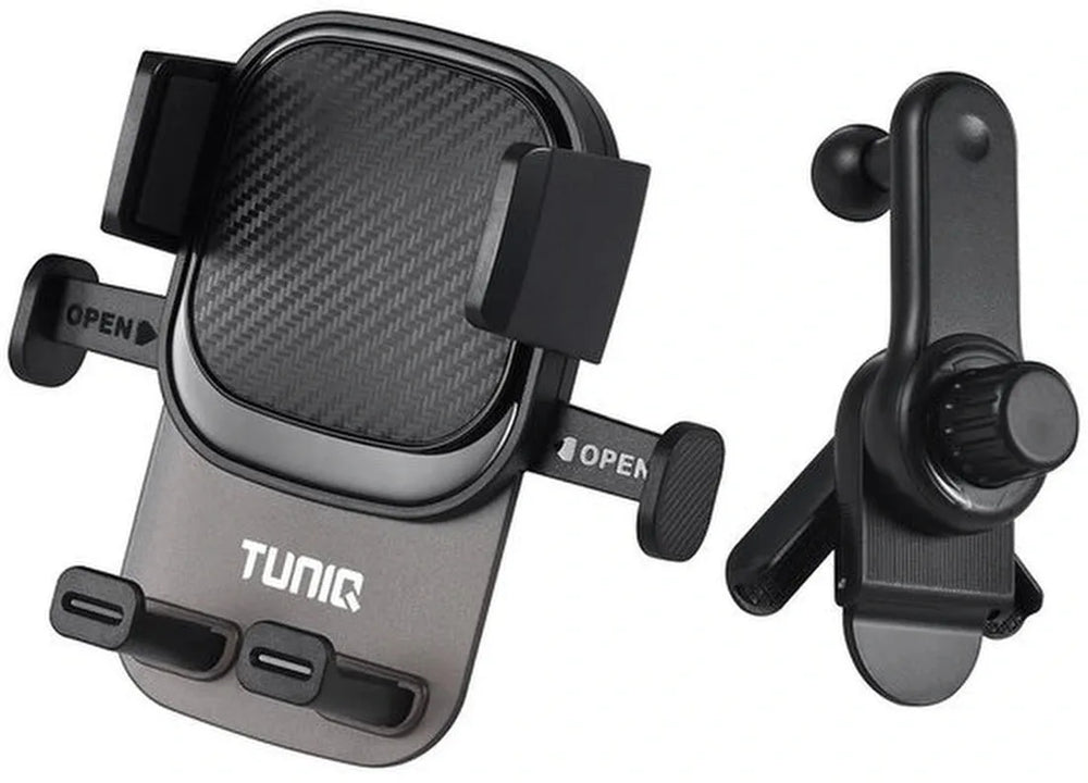 Telefoonhouder auto – Touchscreen schermhouder – 360° draaibaar – Geschikt voor Tesla Model 3/Y & iPhone 16-12 – Zwart-Telefoonhouders-Ilumina Benelux