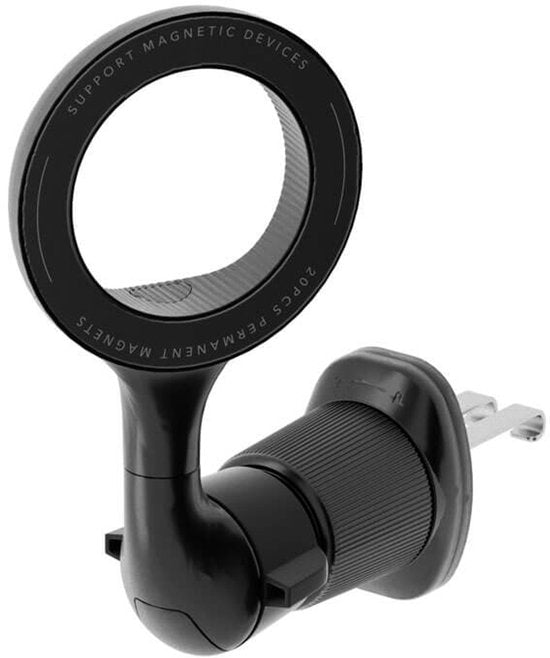 Telefoonhouder auto – Ventilatierooster – MagSafe magnetisch – 360° draaibaar – Universeel – Zwart-Telefoonhouders-Ilumina Benelux