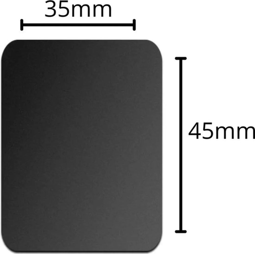 Telefoonhouder auto magneetplaatjes – 10 stuks – Zelfklevend magnetisch – Rechthoek – Zwart-Telefoonsticker-Ilumina Benelux
