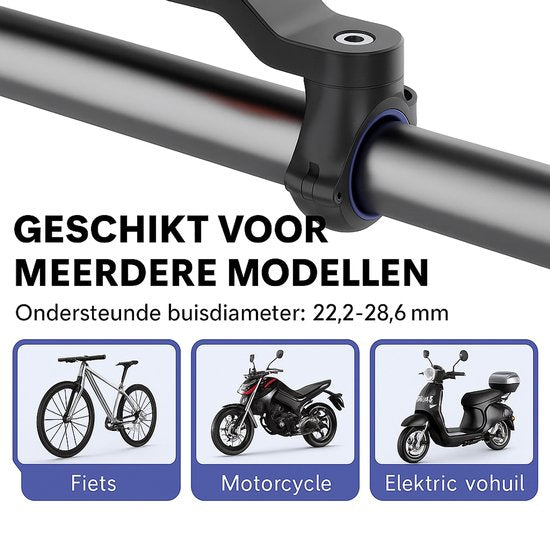 Telefoonhouder fiets – Magnetische fietshouder met backcover – Geschikt voor Samsung Galaxy S23 Ultra – Magneetsluiting-Telefoonhouders-Ilumina Benelux