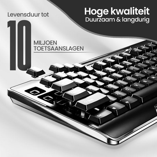 Toetsenbord en muis set – Velox Goods VL-500 – Bedraad – Stil – Spatwaterdicht – Plug & Play-Toetsenbord en muis-Ilumina Benelux