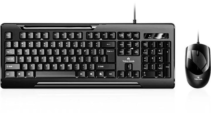 Toetsenbord en muis set – Velox Goods VL-500 – Bedraad – Stil – Spatwaterdicht – Plug & Play-Toetsenbord en muis-Ilumina Benelux