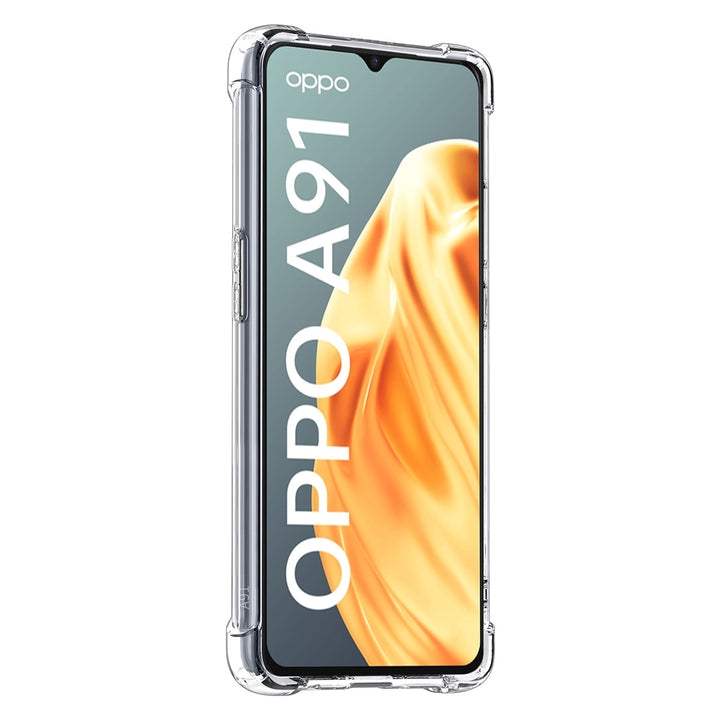 Transparant hoesje voor Oppo A91 - TPU Backcover - Antishock-Hoesjes-Ilumina Benelux