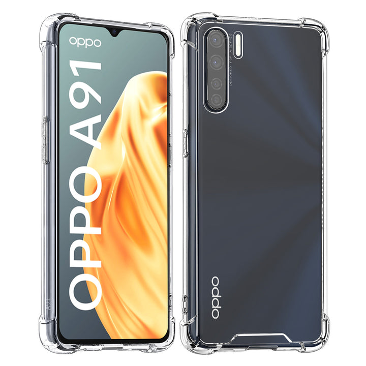 Transparant hoesje voor Oppo A91 - TPU Backcover - Antishock-Hoesjes-Ilumina Benelux