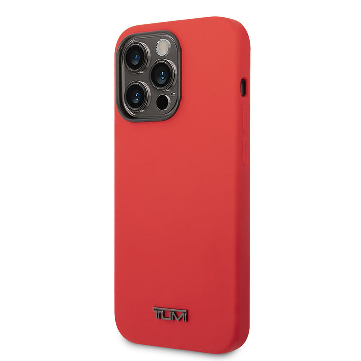 Tumi iPhone 14 Pro Backcover hoesje - Liquid Silicone - Rood-Hoesjes-Ilumina Benelux