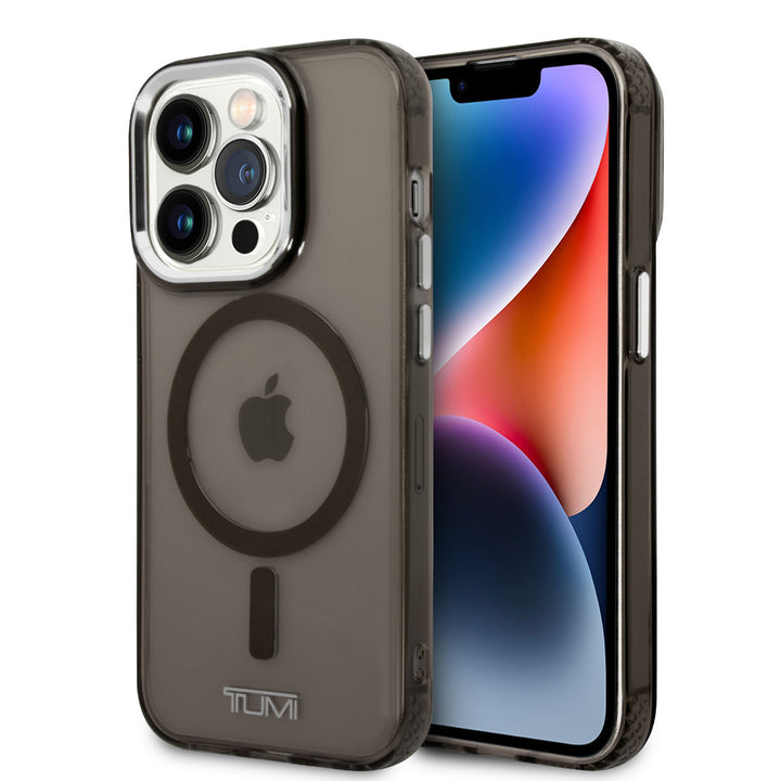 Tumi iPhone 14 Pro Backcover hoesje - Magsafe Clear Case - Zwart-Hoesjes-Ilumina Benelux