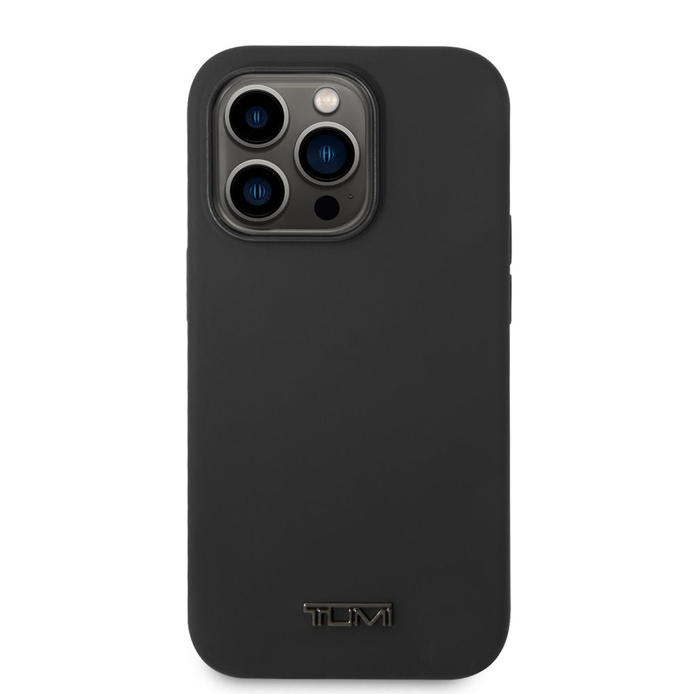 Tumi iPhone 14 Pro Backcover hoesje - Magsafe - Liquid Silicone - Zwart-Hoesjes-Ilumina Benelux