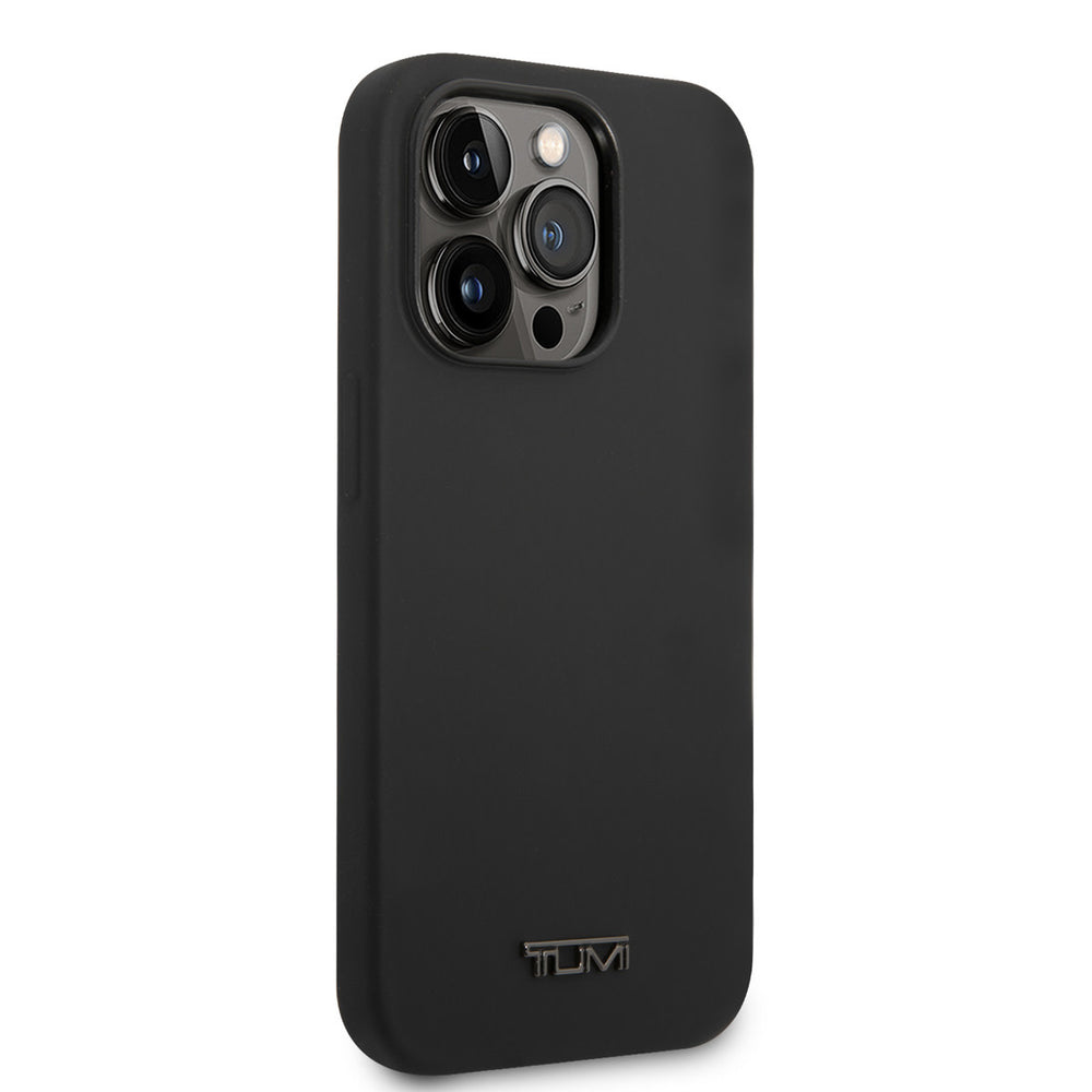 Tumi iPhone 14 Pro Backcover hoesje - Magsafe - Liquid Silicone - Zwart-Hoesjes-Ilumina Benelux