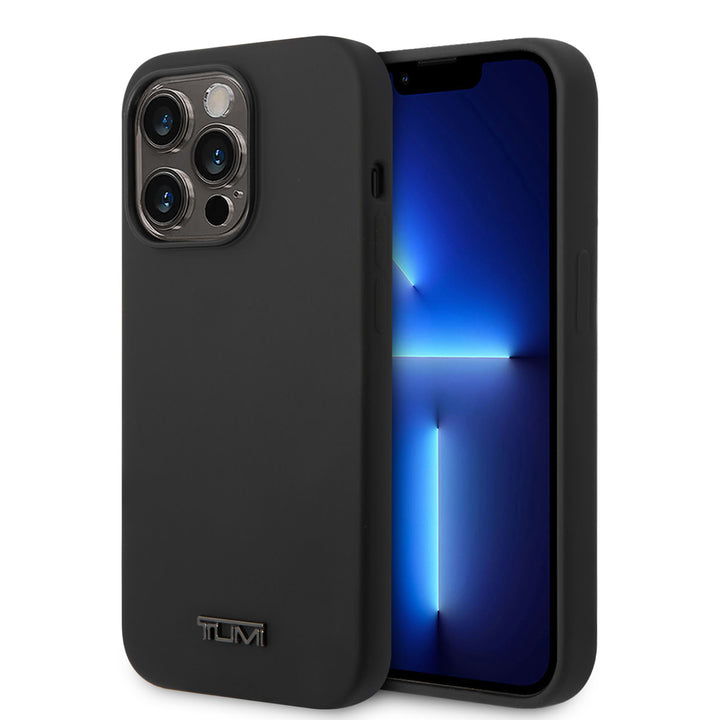 Tumi iPhone 14 Pro Backcover hoesje - Magsafe - Liquid Silicone - Zwart-Hoesjes-Ilumina Benelux
