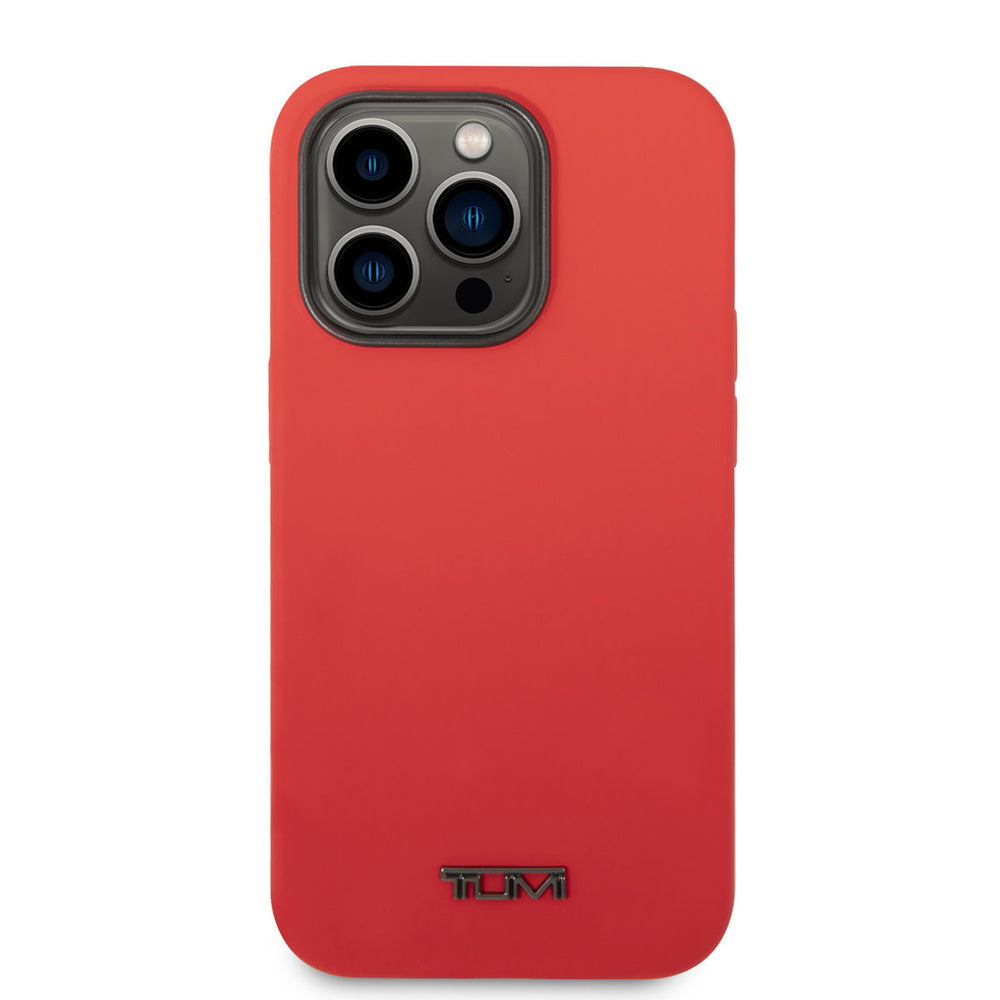 Tumi iPhone 14 Pro Max Backcover hoesje - Liquid Silicone - Rood-Hoesjes-Ilumina Benelux