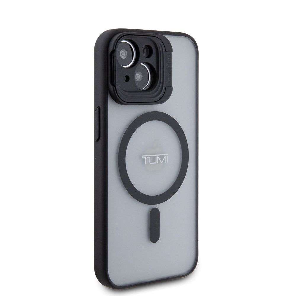 Tumi iPhone 15 Backcover hoesje Frosted magsafe transparent - Zwart-Hoesjes-Ilumina Benelux