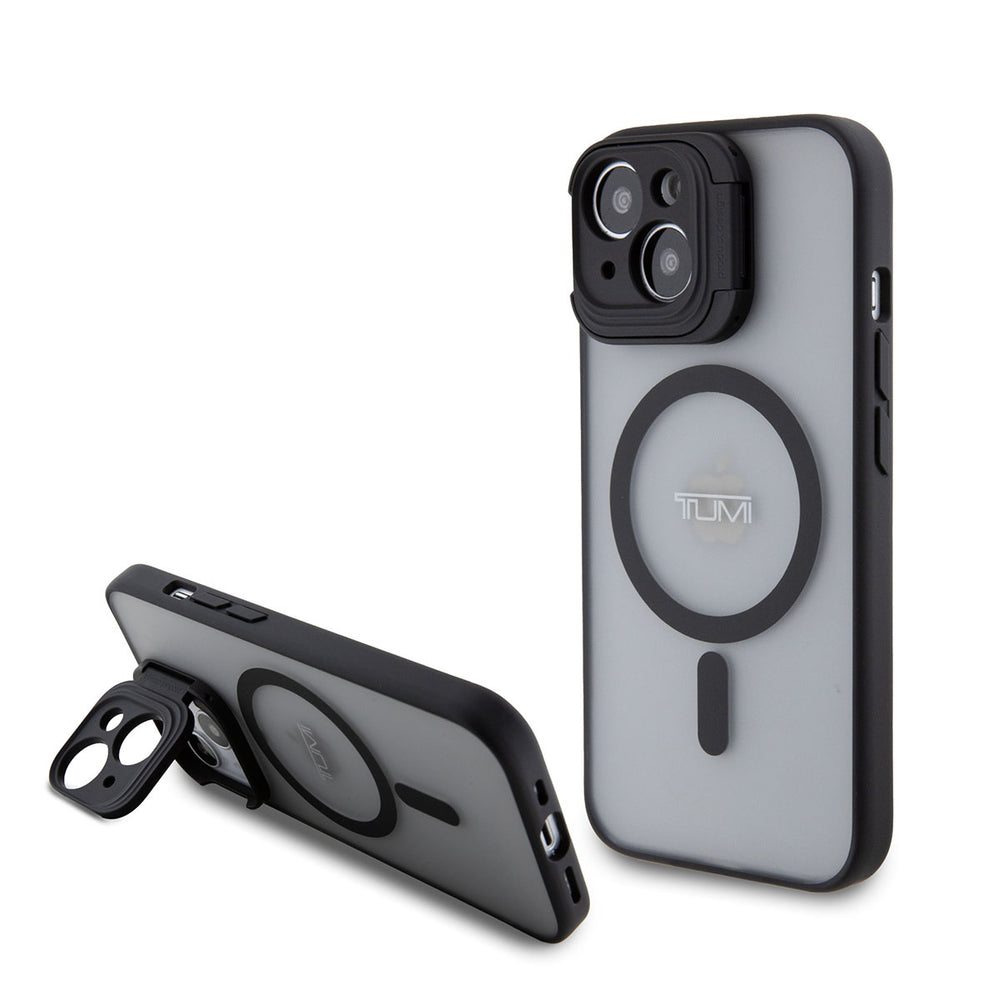 Tumi iPhone 15 Backcover hoesje Frosted magsafe transparent - Zwart-Hoesjes-Ilumina Benelux
