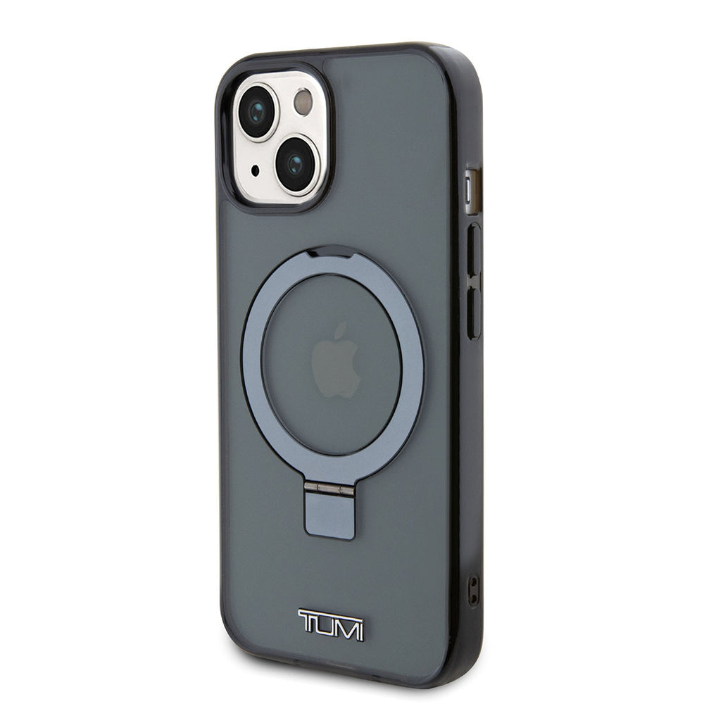 Tumi iPhone 15 Backcover hoesje Metallic magsafe with stand - Zwart-Hoesjes-Ilumina Benelux