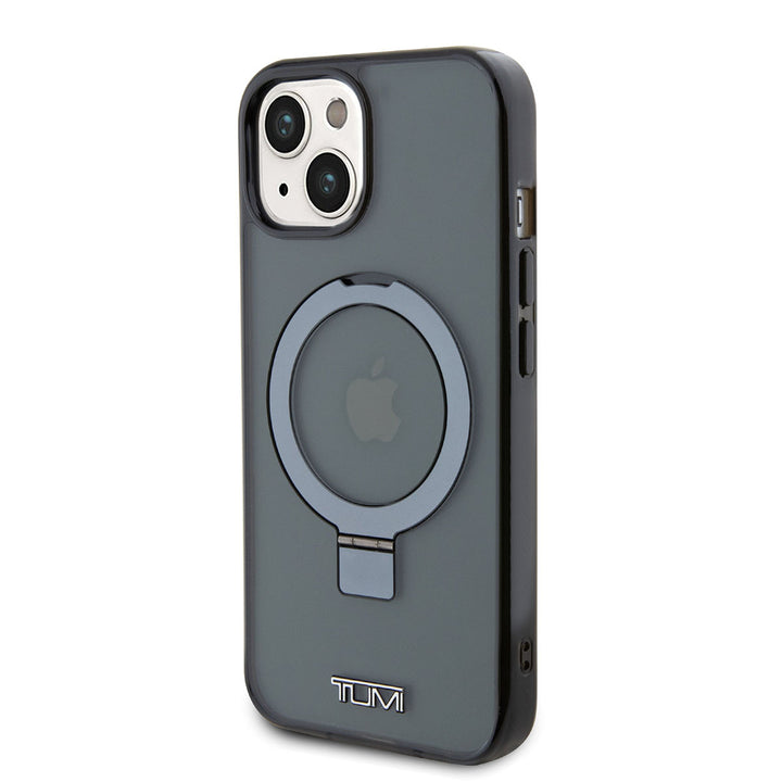 Tumi iPhone 15 Backcover hoesje Metallic magsafe with stand - Zwart-Hoesjes-Ilumina Benelux