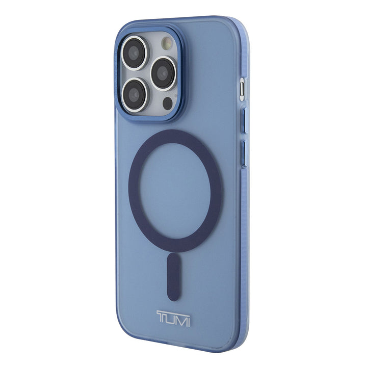 Tumi iPhone 15 Pro Backcover hoesje Frosted magsafe transparent - Blauw-Hoesjes-Ilumina Benelux