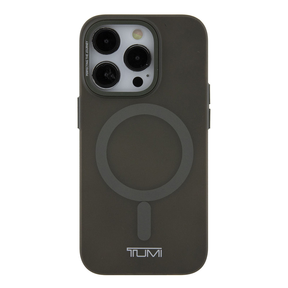 Tumi iPhone 15 Pro Backcover hoesje Frosted magsafe transparent - Olijfgroen-Hoesjes-Ilumina Benelux
