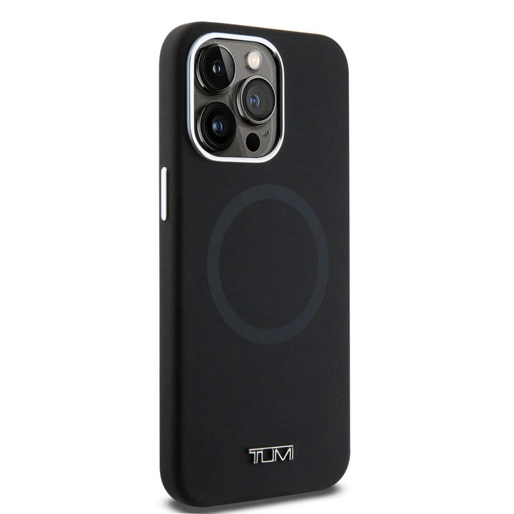 Tumi iPhone 15 Pro Backcover hoesje - Magsafe - Silicone - Zwart-Hoesjes-Ilumina Benelux