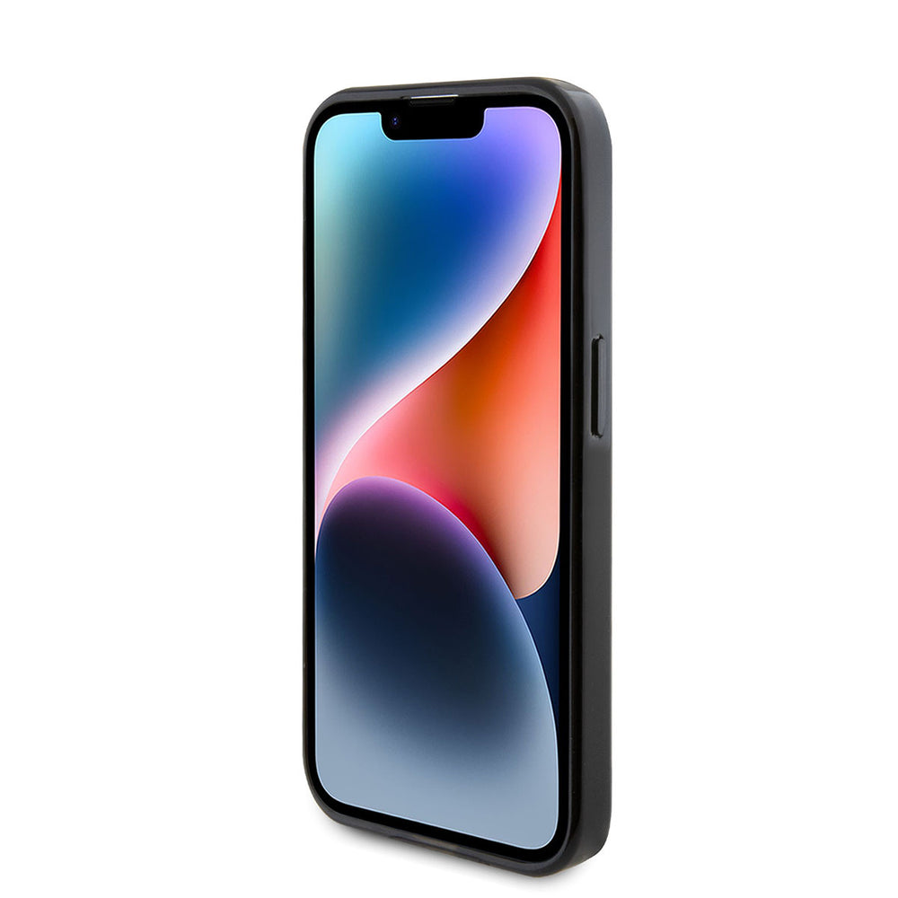 Tumi iPhone 15 Pro Backcover hoesje Metallic magsafe with stand - Zwart-Hoesjes-Ilumina Benelux