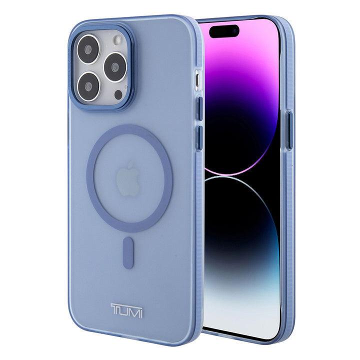 Tumi iPhone 15 Pro Max Backcover hoesje Frosted magsafe transparent - Blauw-Hoesjes-Ilumina Benelux