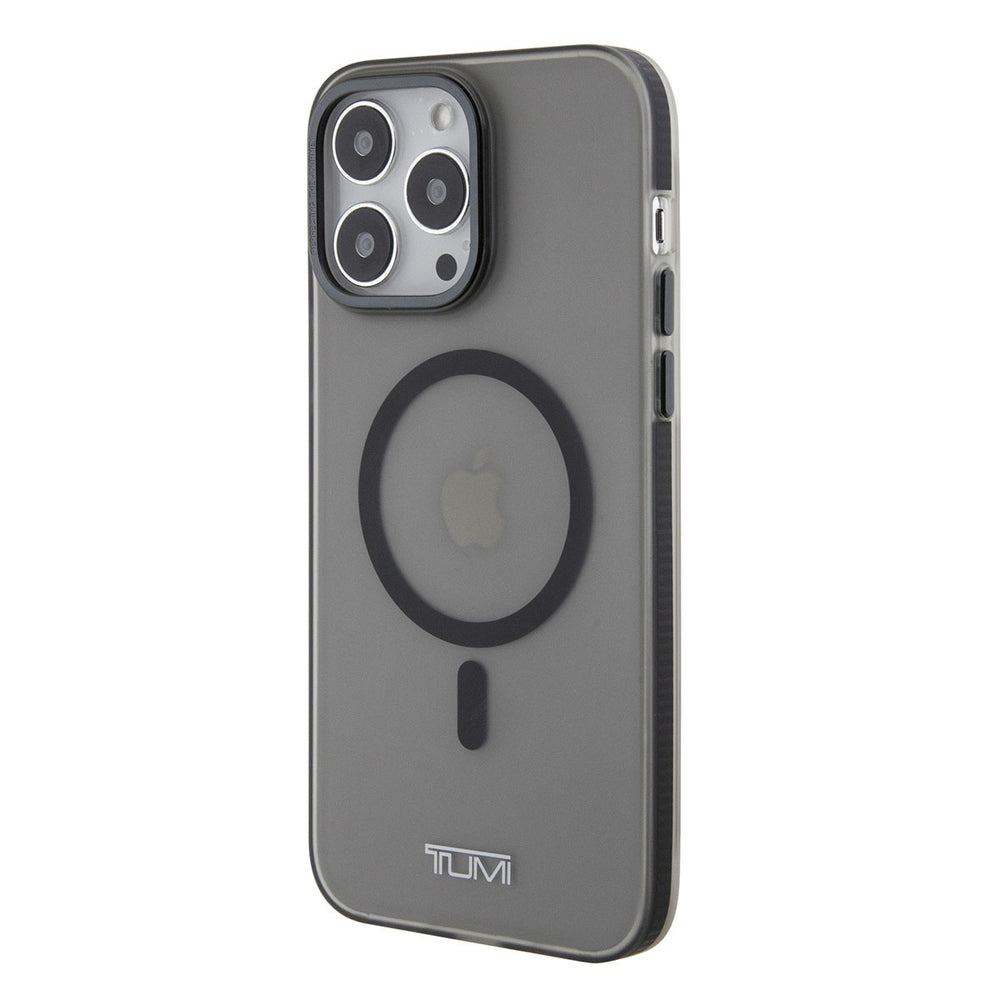 Tumi iPhone 15 Pro Max Backcover hoesje Frosted magsafe transparent - Zwart-Hoesjes-Ilumina Benelux