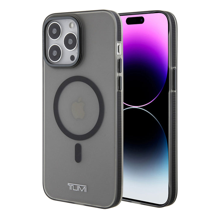 Tumi iPhone 15 Pro Max Backcover hoesje Frosted magsafe transparent - Zwart-Hoesjes-Ilumina Benelux
