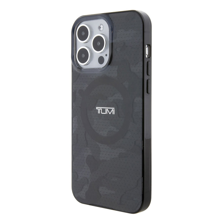 Tumi iPhone 15 Pro Max Backcover hoesje - Magsafe - Camouflage Print - Grijs-Hoesjes-Ilumina Benelux
