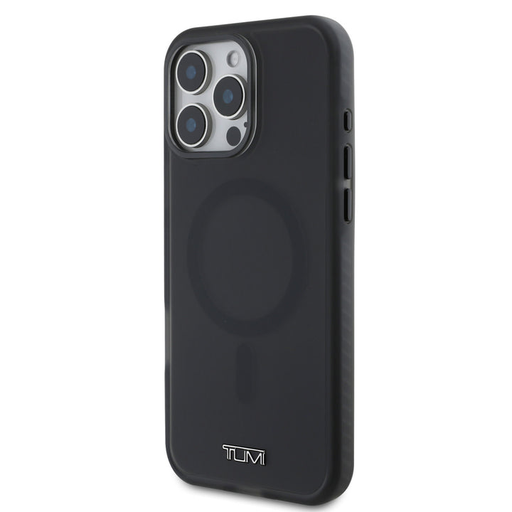 Tumi iPhone 16 Pro Backcover hoesje - Magsafe - Shockproof - Transparent Frosted - Zwart-Hoesjes-Ilumina Benelux