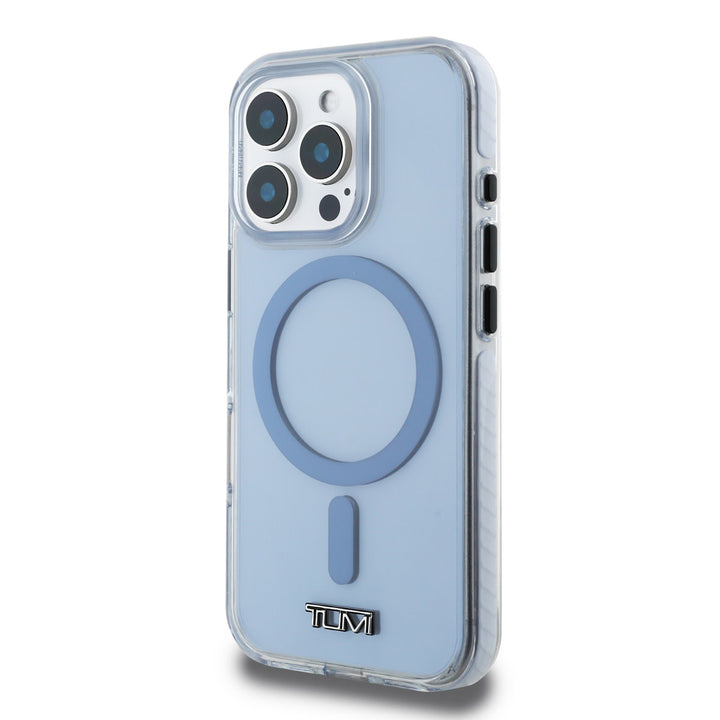 Tumi iPhone 16 Pro Max Backcover hoesje - Magsafe - Shockproof - Transparent Glacier - Blauw-Hoesjes-Ilumina Benelux
