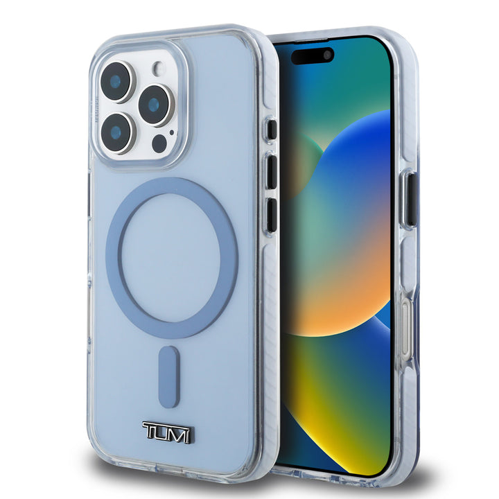 Tumi iPhone 16 Pro Max Backcover hoesje - Magsafe - Shockproof - Transparent Glacier - Blauw-Hoesjes-Ilumina Benelux