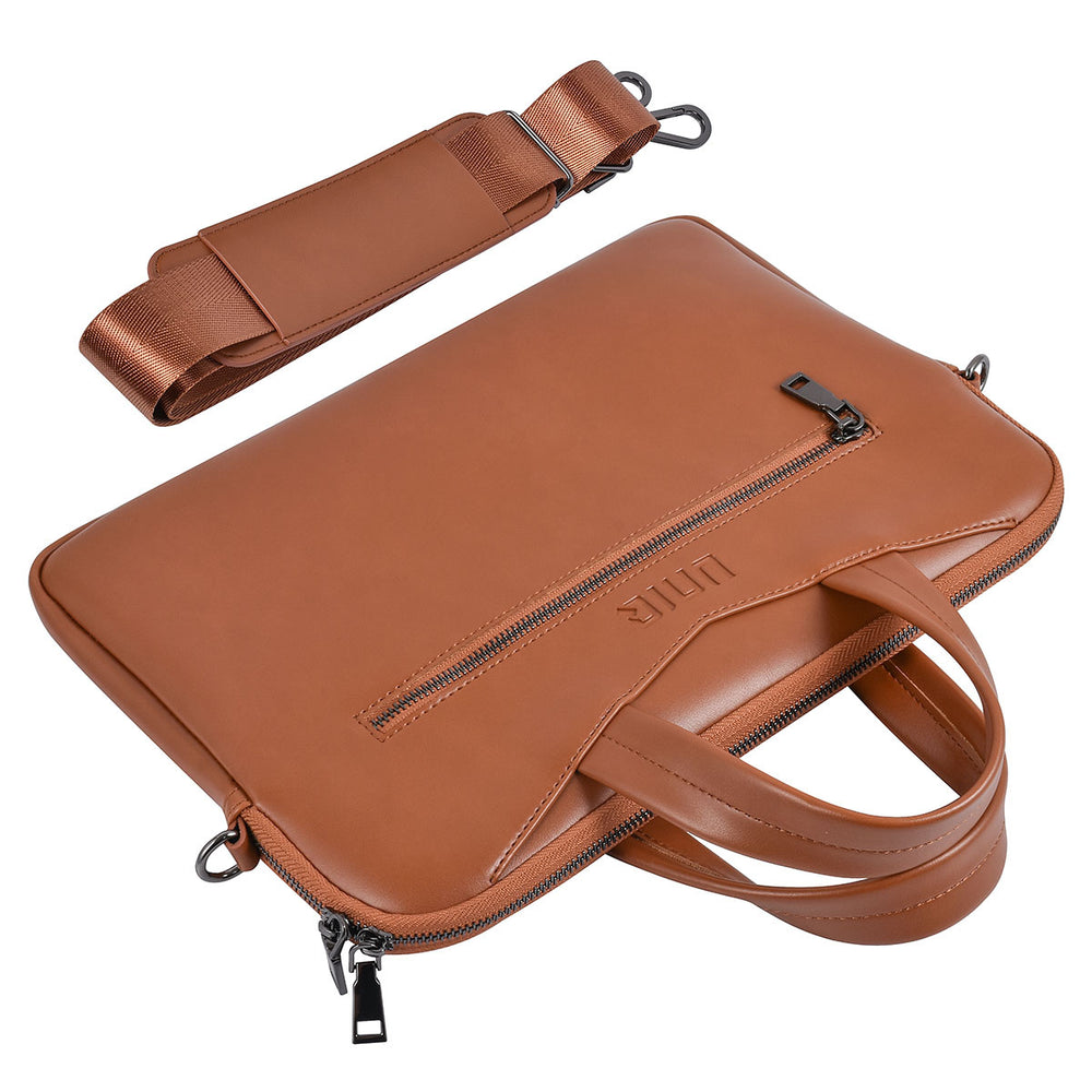 UNIQ Accessory 13 inch leren laptoptas - Bruin-Laptopcover-Ilumina Benelux