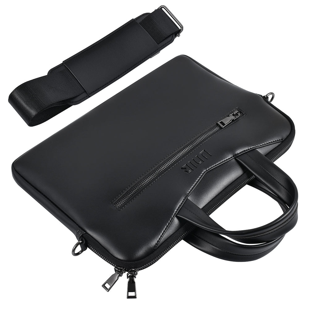 UNIQ Accessory 13 inch leren laptoptas - Zwart-Laptopcover-Ilumina Benelux