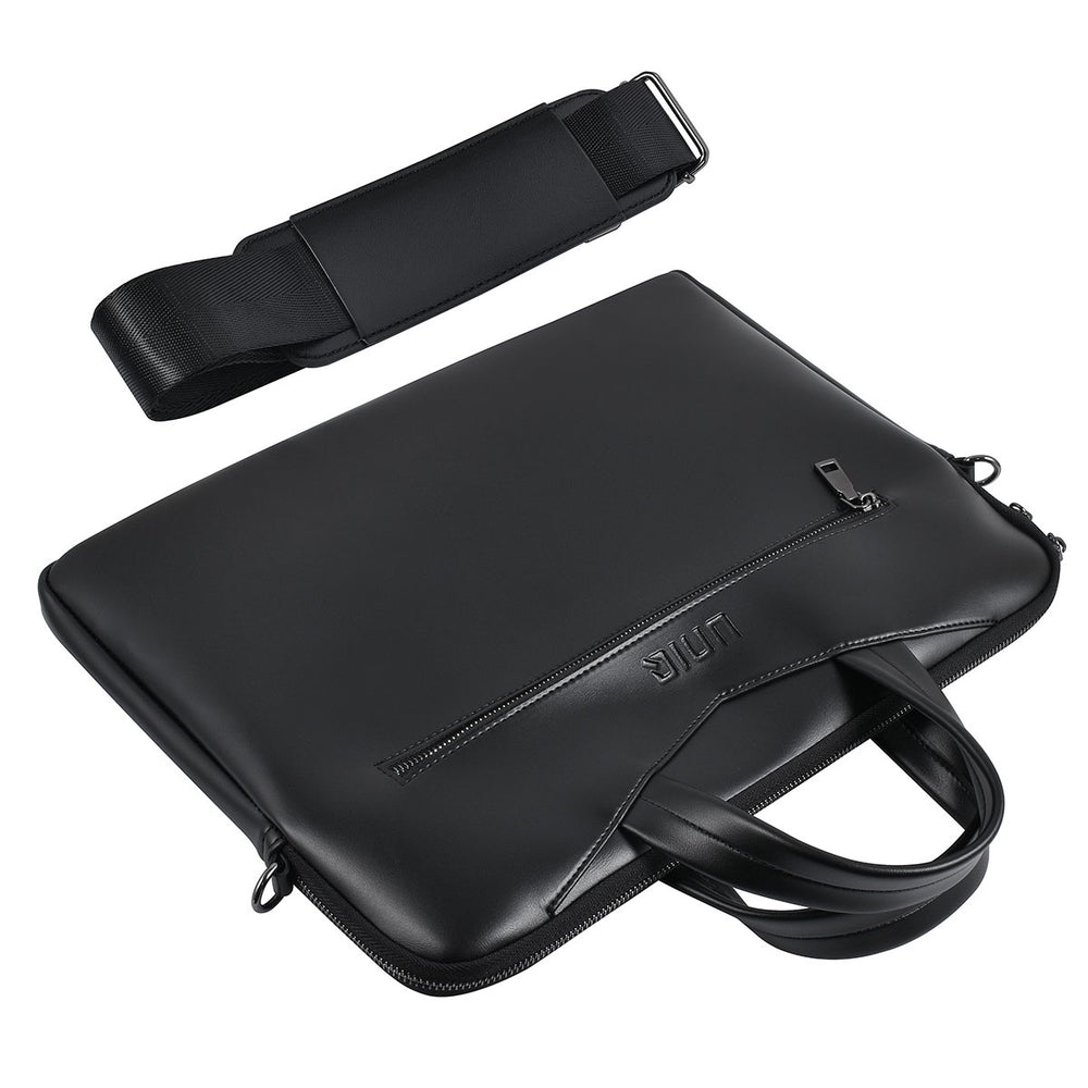 UNIQ Accessory 15.6 inch leren laptoptas - Zwart-Laptopcover-Ilumina Benelux