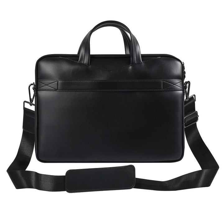 UNIQ Accessory 15.6 inch leren laptoptas - Zwart-Laptopcover-Ilumina Benelux