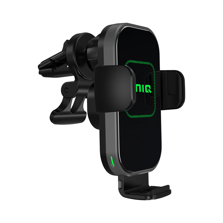 UNIQ Accessory 2 in 1 telefoonhouder en draadloze oplader voor de auto - ventilatierooster & dashboard - zwart-Telefoonhouders-Ilumina Benelux