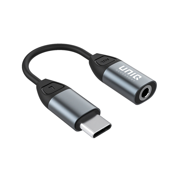 UNIQ Accessory AUX to Type-C adapter - Zwart-Audiokabel-Ilumina Benelux