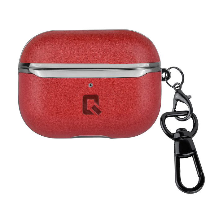 UNIQ Accessory AirPods Pro & Pro 2 Case - Echt leer - Rood-Koptelefoon case-Ilumina Benelux