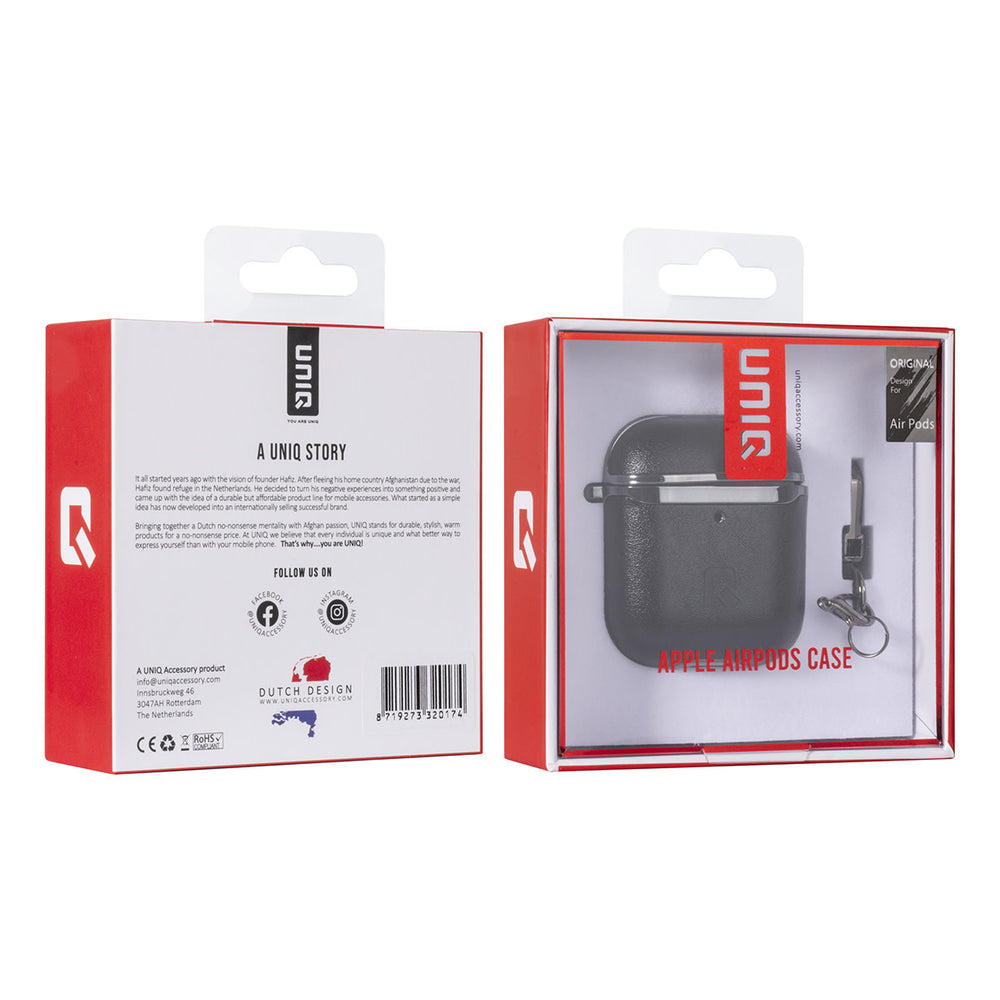 UNIQ Accessory Airpods - Airpods 2 Case - Zwart-Koptelefoon case-Ilumina Benelux