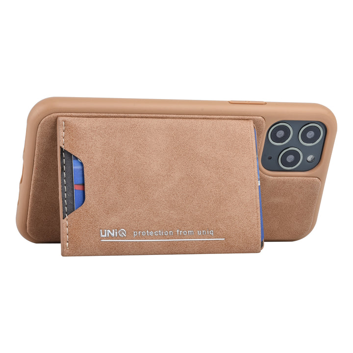 UNIQ Accessory Apple iPhone 11 Pro Bruin Backcover hoesje Pasjeshouder-Hoesjes-Ilumina Benelux
