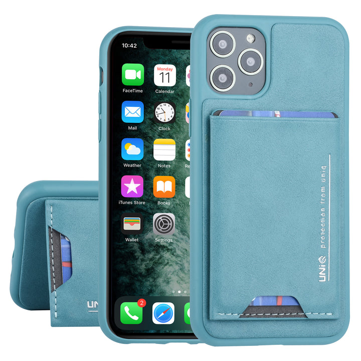 UNIQ Accessory Apple iPhone 11 Pro Groen Backcover hoesje Pasjeshouder-Hoesjes-Ilumina Benelux