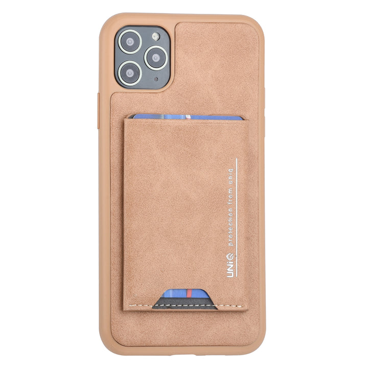 UNIQ Accessory Apple iPhone 11 Pro Max Bruin Backcover hoesje Pasjeshouder-Hoesjes-Ilumina Benelux