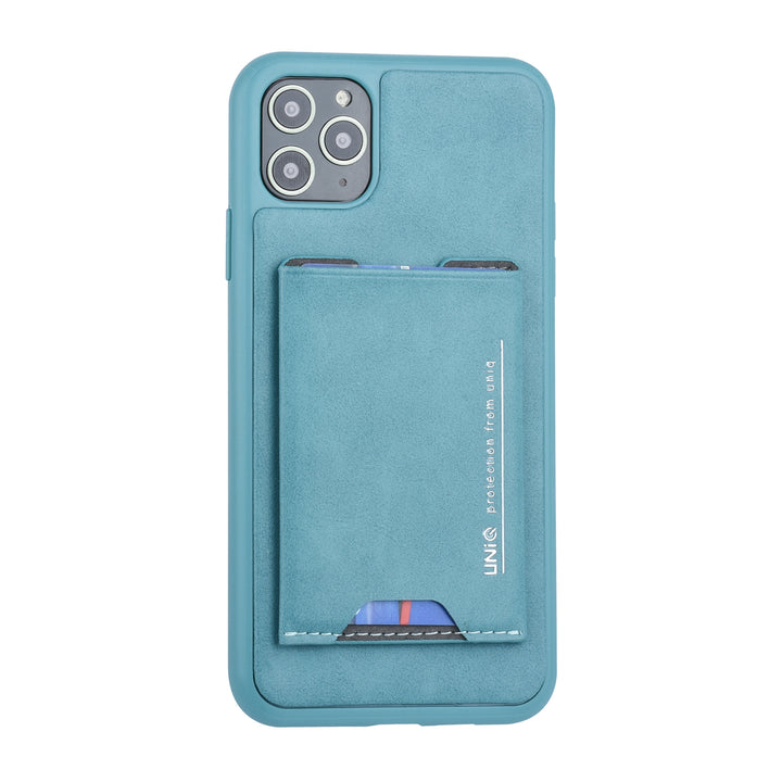 UNIQ Accessory Apple iPhone 11 Pro Max Groen Backcover hoesje Pasjeshouder-Hoesjes-Ilumina Benelux