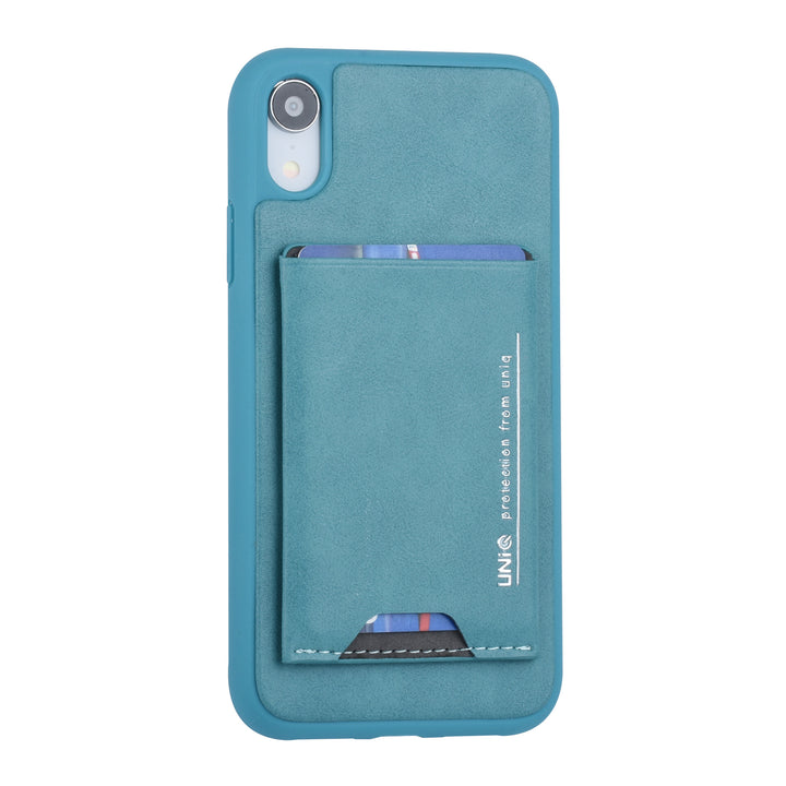 UNIQ Accessory Apple iPhone XR Groen Backcover hoesje Pasjeshouder-Hoesjes-Ilumina Benelux