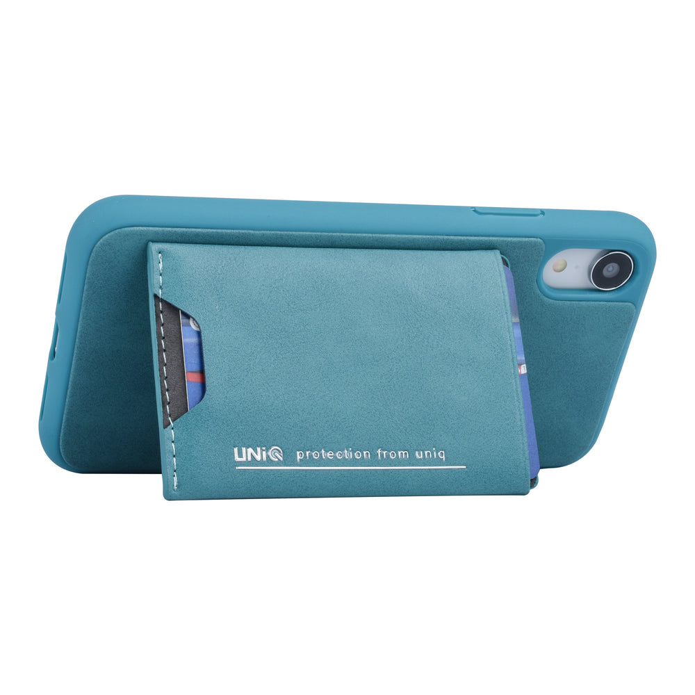 UNIQ Accessory Apple iPhone XR Groen Backcover hoesje Pasjeshouder-Hoesjes-Ilumina Benelux
