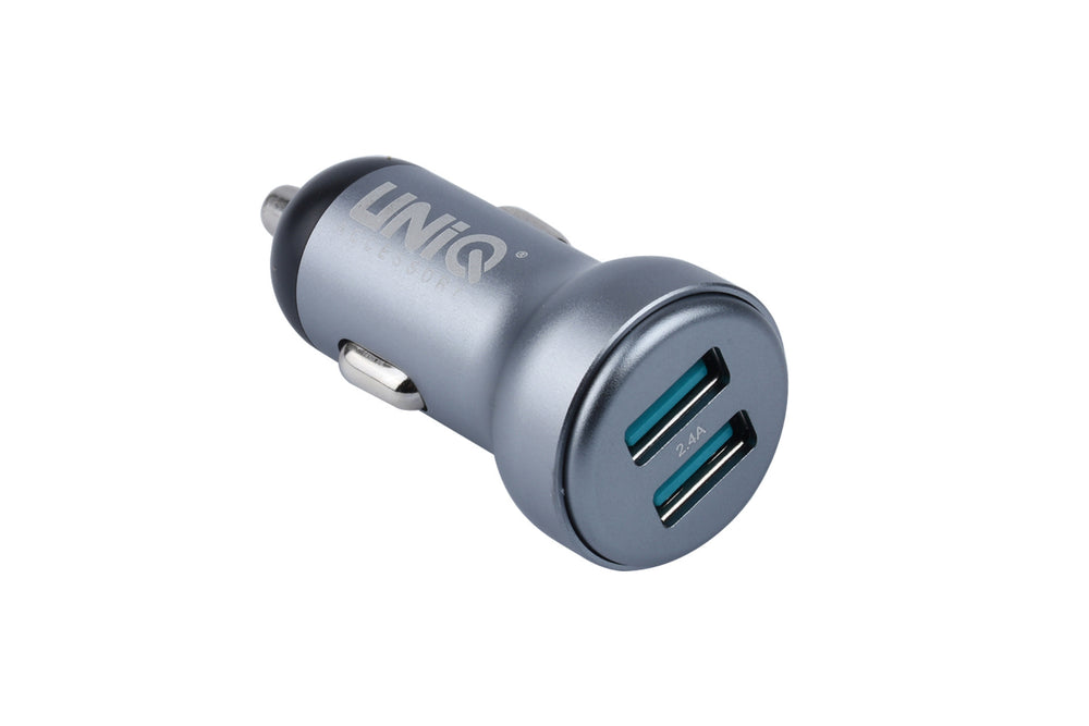 UNIQ Accessory Autolader Apple Lightning - Grijs-Oplader-Ilumina Benelux